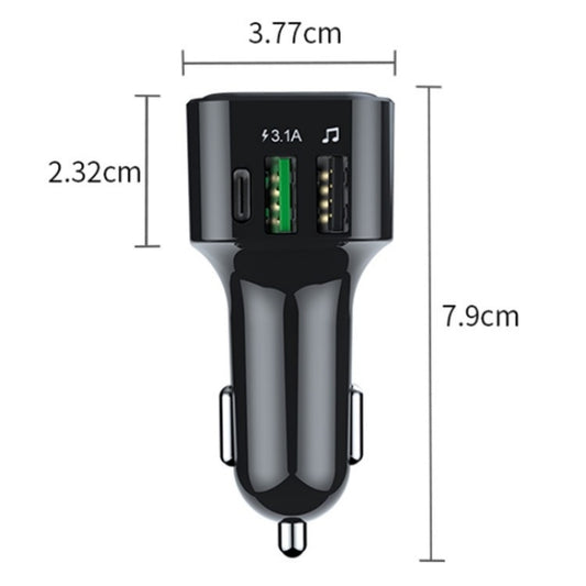 Colorful light Car Hands-free Call Bluetooth Receiver Support U Disk MP3 Player by buy2fix