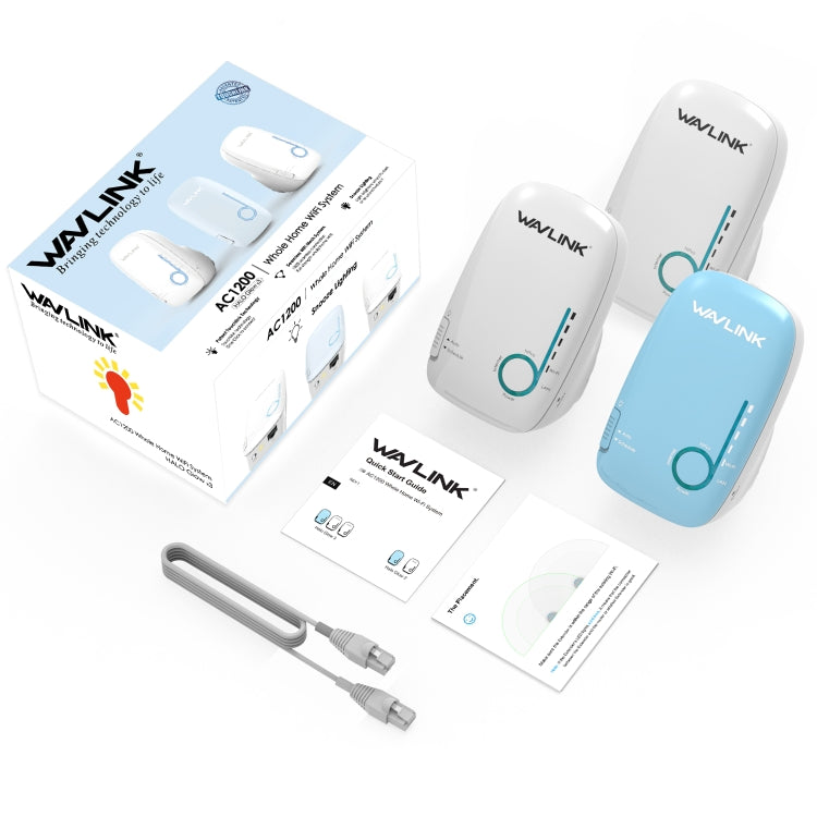 WAVLINK WS-WN576A2 AC750 Household WiFi Router Network Extender Dual Band Wireless Repeater, Plug:UK Plug by WAVLINK