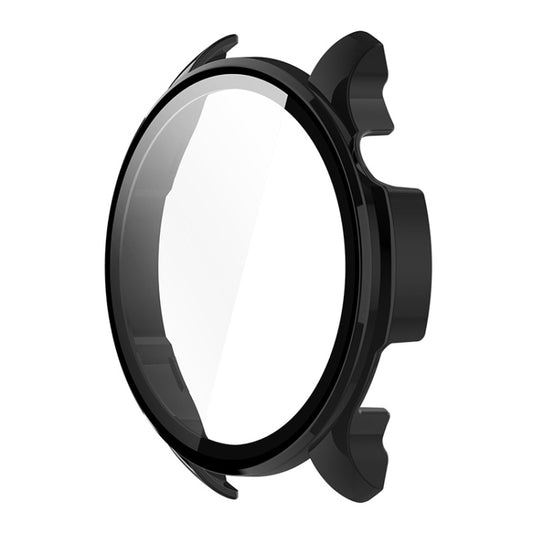 For Amazfit Balance A2286 ENKAY Hat-Prince Full Coverage Tempered Glass Film Integrated PC Watch Case(Black) by ENKAY