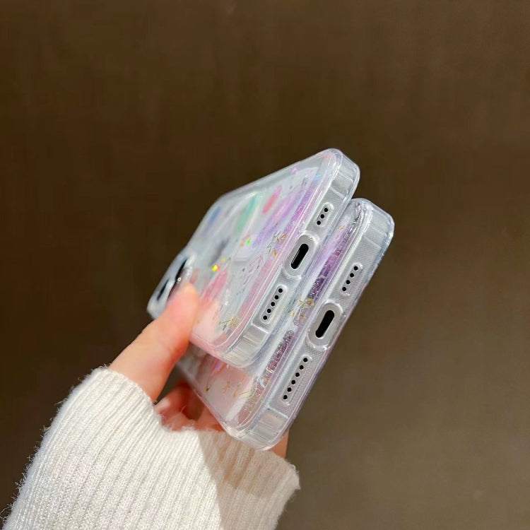 For iPhone 15 Plus Cosmic Star MagSafe TPU Phone Case(Transparent) by buy2fix