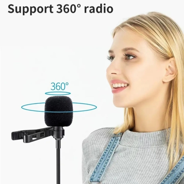 JMARY MC-R1 Phone Laptop Recording Interview Lavalier Mic 3.5mm Mini Microphone by buy2fix
