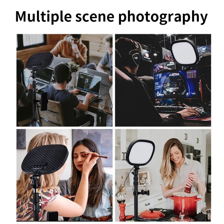 JMARY FM-58R Live Streaming Photography Fill Light 180-Degree Rotatable 9-inch LED Light by Jmary