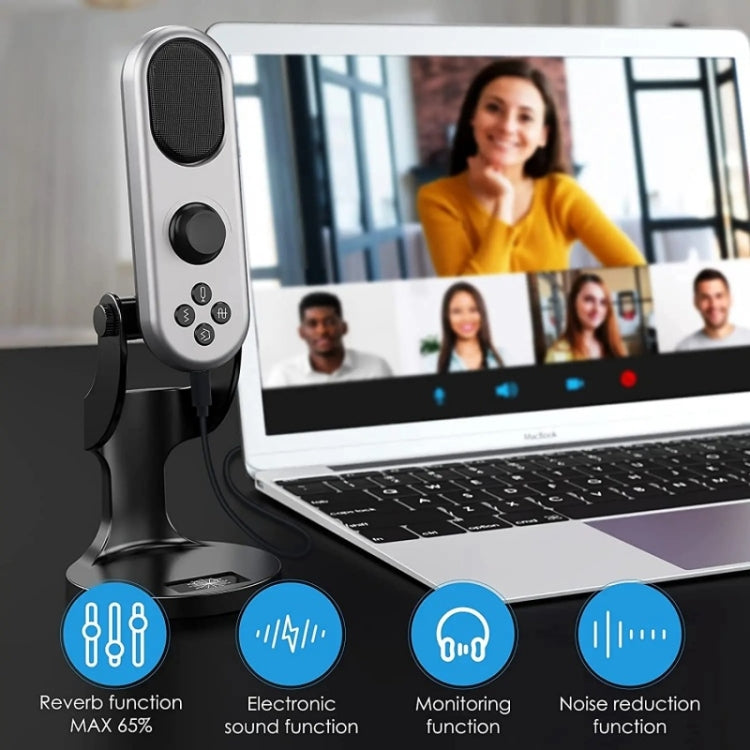 JMARY MC-PW7 USB Desktop Cardioid Noise Reduction Microphone by Jmary