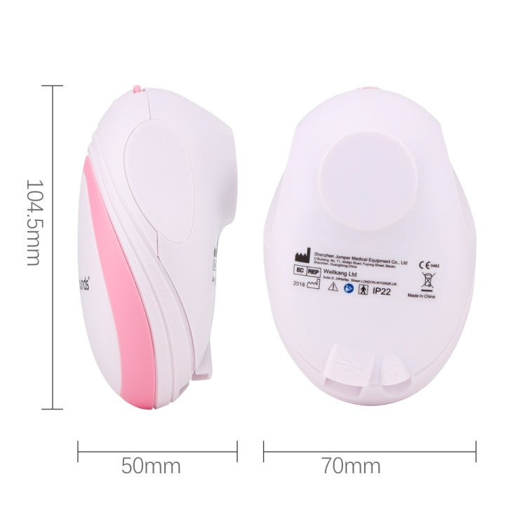 JPD-100S Mini Household Fetal Doppler Prenatal Pocket Baby Ultrasound Detector Angel Sound Heartbeat Pregnant Doppler Monitor(Pink) by buy2fix