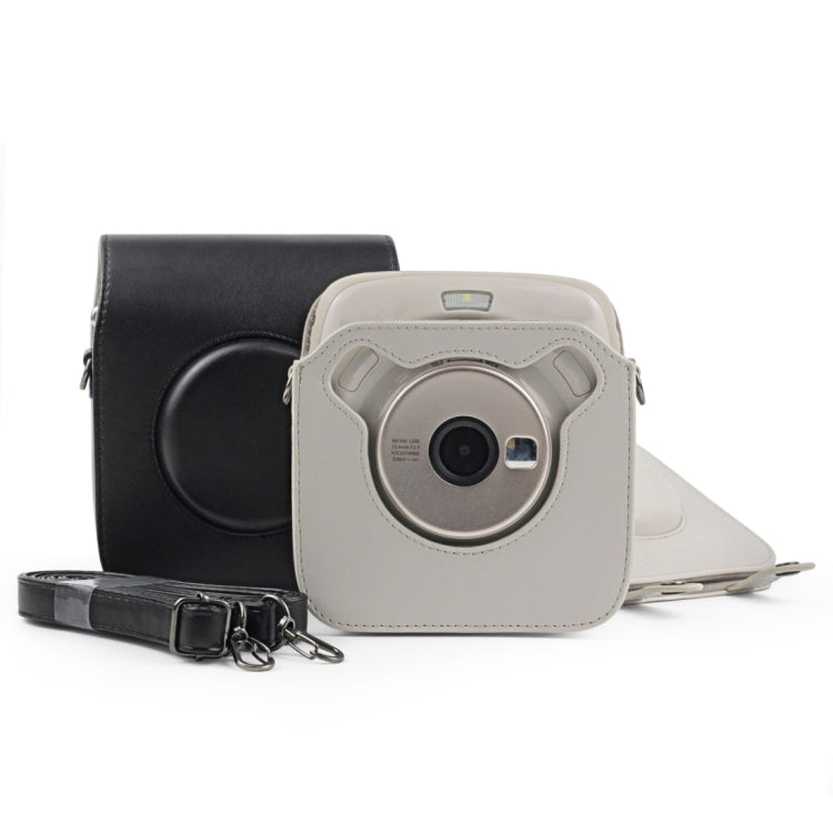 Full Body Camera PU Leather Case Bag with Strap for Fujifilm Instax Square SQ20(Black) by buy2fix