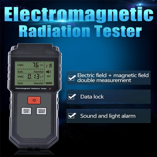 RZ825 Electromagnetic Radiation Tester Portable Digital Liquid Crystal Electromagnetic Field EMF Meter Measuring Instrument For Computer Mobile Phone by buy2fix