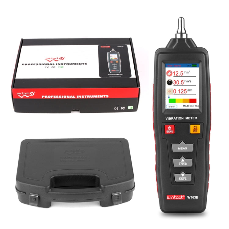 WINTACT WT63B Handheld Vibration Analyzer Digital Vibration Meter by Wintact