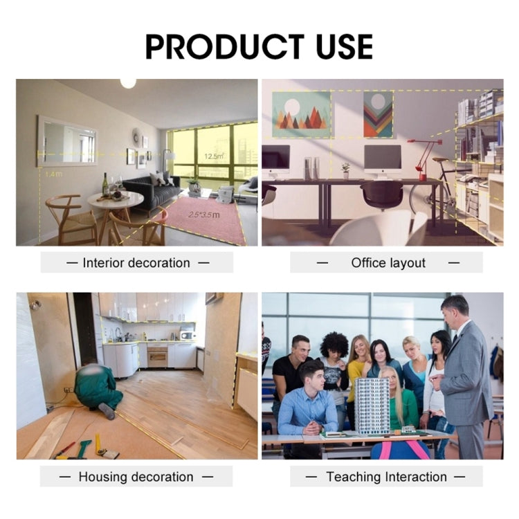 LS-1 Laser Rangefinder Distance Meter 40m Handheld Mini Rechargeable LCD Digital Laser Distance Meter 131ft Laser Range Finder by buy2fix