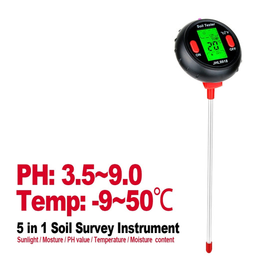 RZ104 Soil PH Meter Humidity Detector Digital PH Meter Soil Monitor PH Gardening Plant Soil Tester by buy2fix