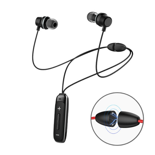 BT315 Sport Bluetooth Headset Wireless Stereo Earphone Bluetooth 4.1 Earpiece With Mic Sport Bass Magnetic Necklace Earpiece(Black) by buy2fix