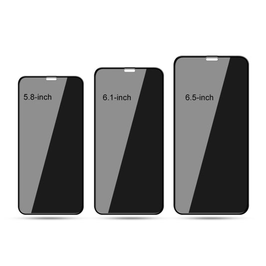 For iPhone 11 Pro Max / XS Max mocolo 0.33mm 9H 2.5D Full Glue Privacy Anti-glare Tempered Glass Film by mocolo