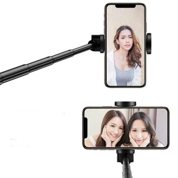 Mini Wireless Bluetooth Phone Selfie Stick Aluminum Handheld Selfie Stick Travel Artifact(Black) by buy2fix