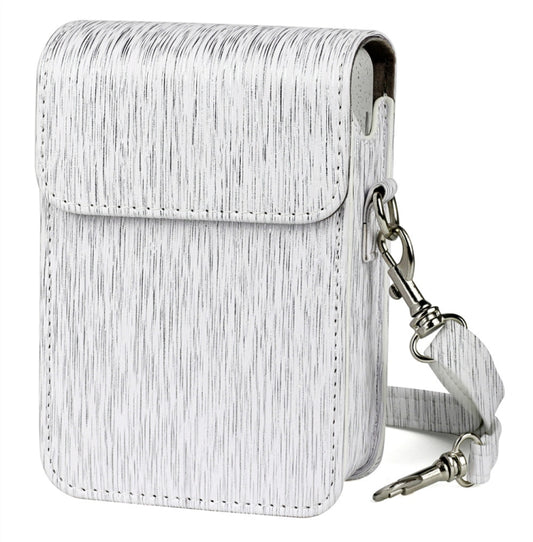 Richwell Brushed Camera Case PU Leather Case for Fujifilm Instax Mini Liplay Instant Camera(White) by Richwell