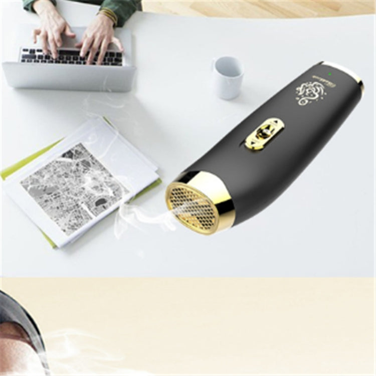 Car Handheld Electronic USB Aromatherapy Machine Aromatherapy Incense Burner(Black) by buy2fix