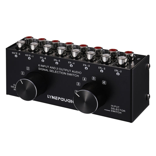 B026 6 Input 2 Output Or 2 Input 6 Output Audio Signal Source Selection Switcher RCA Port by buy2fix