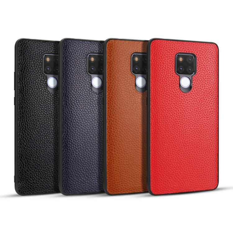 For Huawei Mate 20X Lychee Grain Cortex Anti-falling TPU Mobile Phone Shell Protective Case(Black) by buy2fix