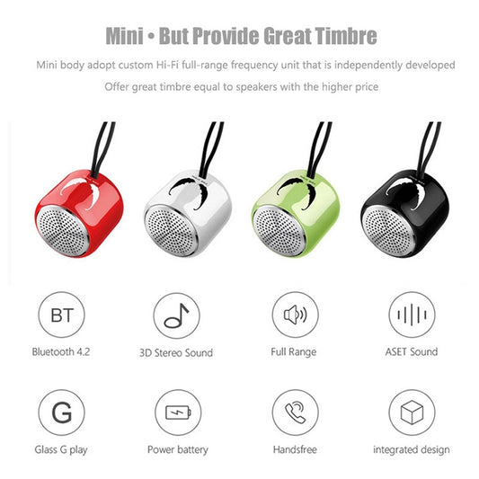 M9 Bluetooth5.0 Subwoofer Portable Speaker Aluminium Alloy Body Music Player(Red) by buy2fix