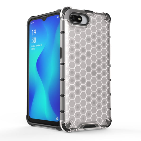 For OPPO Realme C2 Shockproof Honeycomb PC + TPU Case(White) by buy2fix