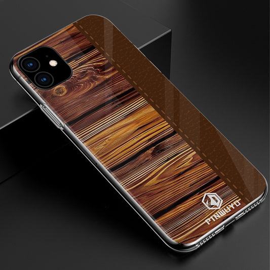 For iPhone 11 PINWUYO Pindun Series Slim 3D Call Flashing PC All-inclusive Waterproof Shockproof Protection Case(Brown) by PINWUYO