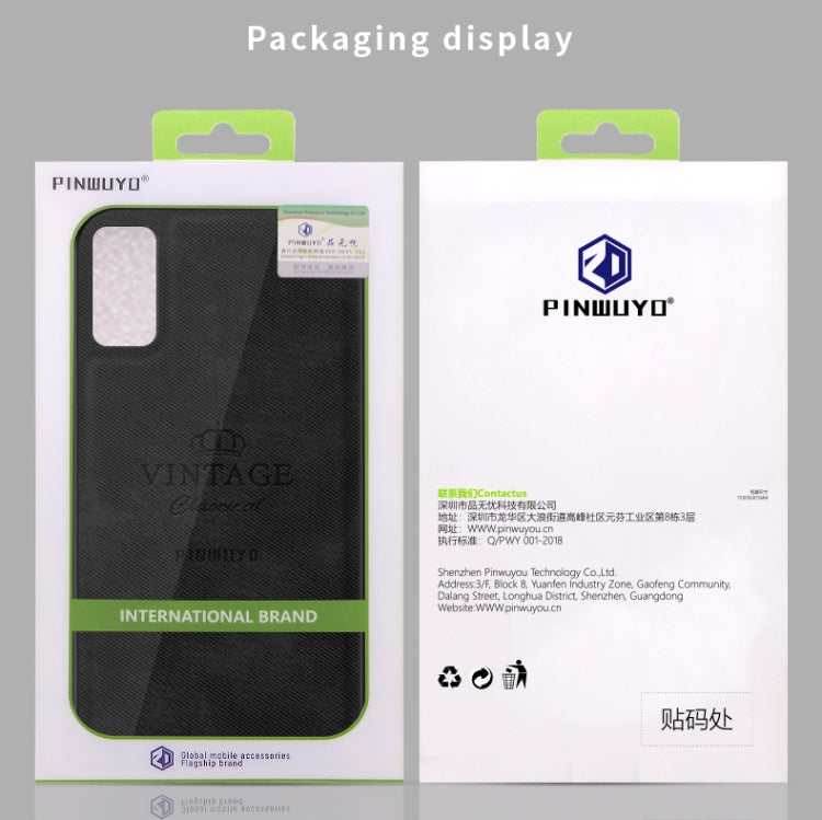 For Galaxy S20 PINWUYO Zun Series PC + TPU + Skin Waterproof Anti-fall All-inclusive Protective Case(Black) by PINWUYO