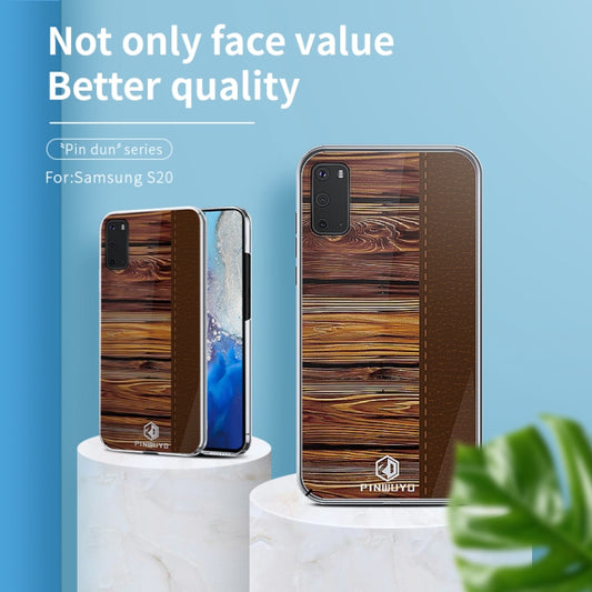 For Galaxy S20 PINWUYO Pindun Series Slim 3D Flashing All-inclusive PC Case(Blue) by PINWUYO