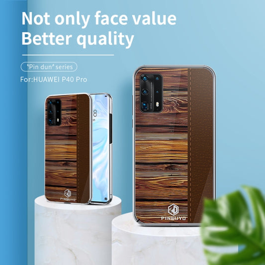 For Huawei P40 Pro PINWUYO Pindun Series Slim 3D Flashing All-inclusive PC Case(Blue) by PINWUYO