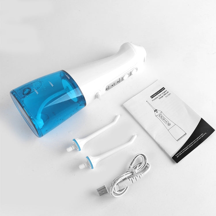 Wireless Water Floss Cleaner Portable 1400mAh USB-Rechargeable Water Flosser IPX7 Waterproof Oral Irrigator, Water Tank Capacity: 300ML by buy2fix