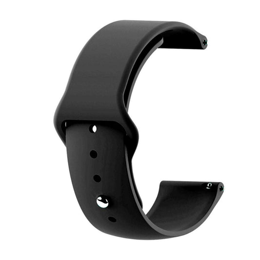 22mm For Huawei Watch GT2e GT2 46mm Monochrome Silicone Reverse Buckle Strap(Black) by buy2fix