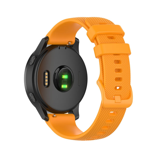 For Garmin Vivoactive 4 22mm Silicone Watch Band(Orange) by buy2fix