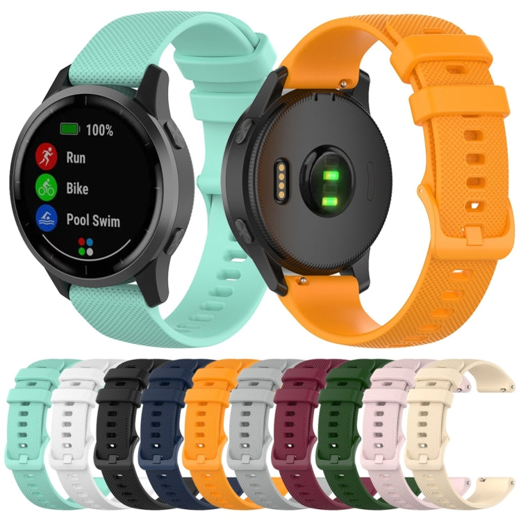For Garmin Vivoactive 4 22mm Silicone Watch Band(Orange) by buy2fix