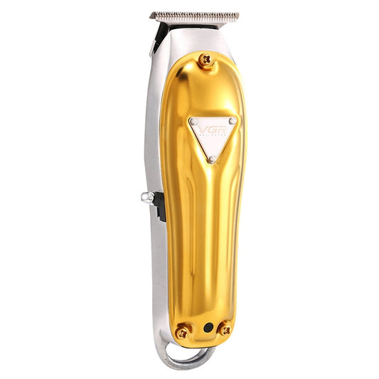 VGR V-057 8W USB Metal Professional Oil Head Push White Hair Clipper by VGR