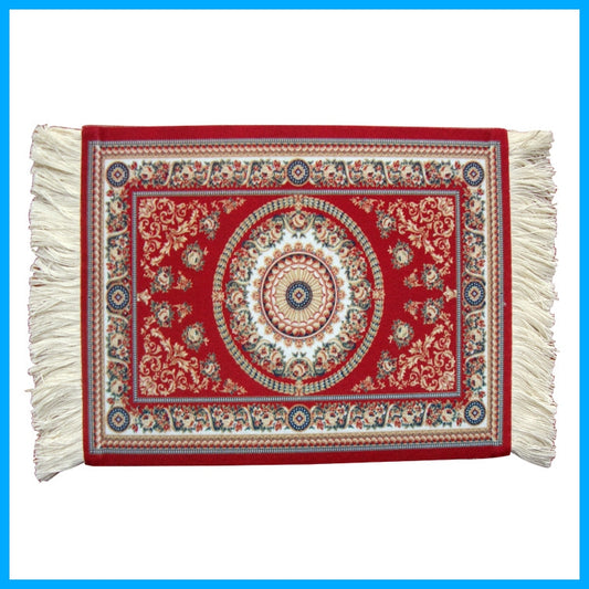 Mini Woven Rug Mat Retro Style Mouse Pad, Ramdom Color Delivery by buy2fix