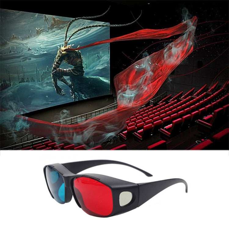 Red Blue 3D Glasses Anaglyph Framed 3D Vision Glasses for Game Stereo Movie Dimensional Glasses Plastic Glasses by buy2fix
