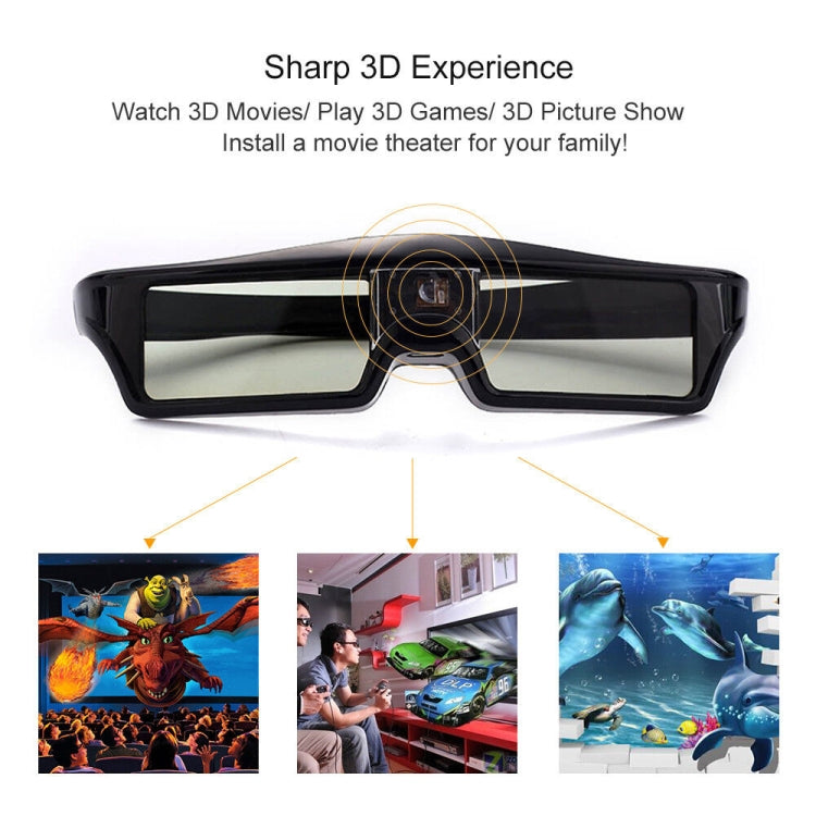 3D DLP-Link active glasses eyewear for BenQ Z4/H1/G1/P1 LG,NUTS,Acer,Optoma DLP-LINK projectors by buy2fix