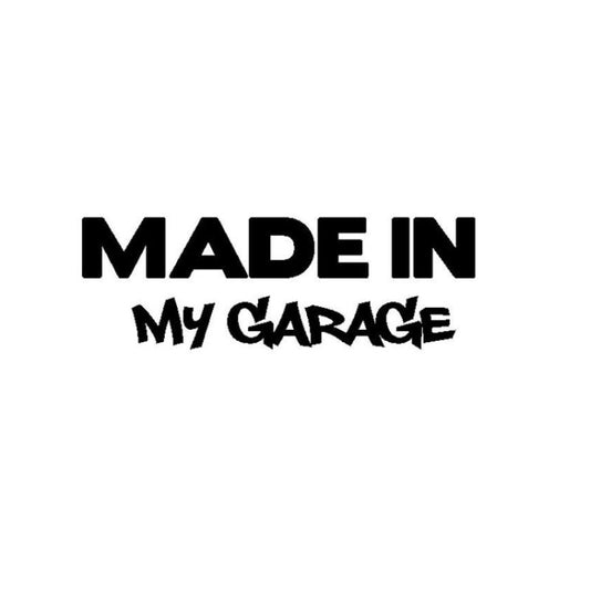 10 PCS MADE IN MY GARAGE Car Styling Stickers Decal Car Body Cool Covers, Size:17.8x5.9cm by buy2fix