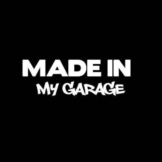 10 PCS MADE IN MY GARAGE Car Styling Stickers Decal Car Body Cool Covers, Size:17.8x5.9cm by buy2fix