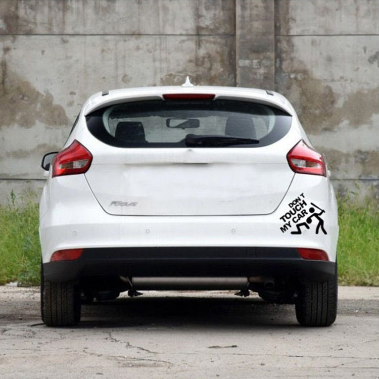 Dont Touch My Car Pattern Car Sticker Window Decal, Size: 22x19cm(White) by buy2fix