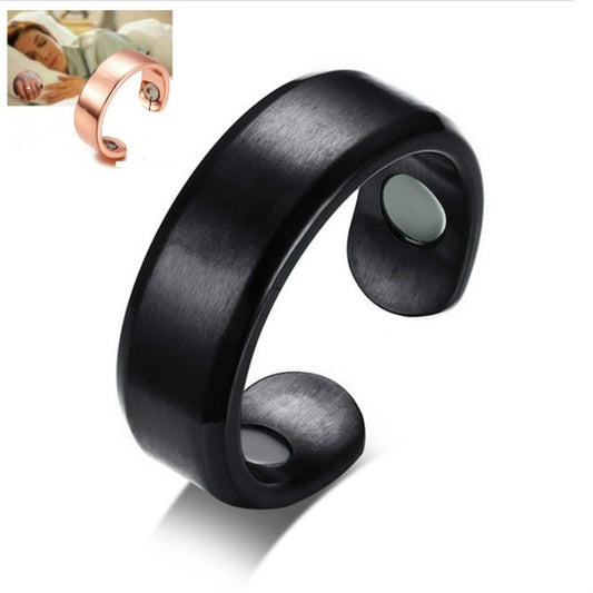 Acupressure Anti Snore Ring Treatment Reflexology Anti Snoring Apnea Sleeping Device(Black) by buy2fix