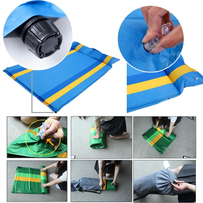 5cm Thick Inflatable Automatic SUV Car Inflatable Bed Travel Car Outdoor Air Mattress Bed Car Auto Sources Bed Travel Bed(Blue) by buy2fix