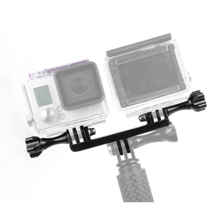 Double Bracket with Screw Mount Adapter for GoPro Hero11 Black / HERO10 Black /9 Black /8 Black /7 /6 /5 /5 Session /4 Session /4 /3+ /3 /2 /1, DJI Osmo Action and Other Action Cameras by buy2fix