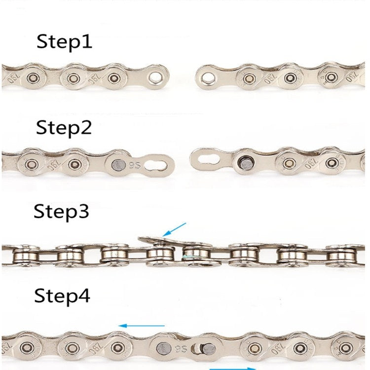 3 Pairs Bicycle Chain Magic Buckle Chain Joint, Model:KM- 9 Speed by buy2fix