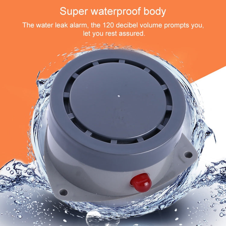 Sound and Light Prompt Alarm Water Leakage and Overflow Waterproof Detector by buy2fix