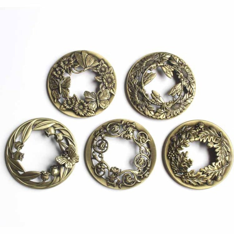 Built-in Wrought Iron Polythermal Anti-hanging Wall Scented Candle Zinc Alloy Smart Cover(Golden Snowflake) by buy2fix