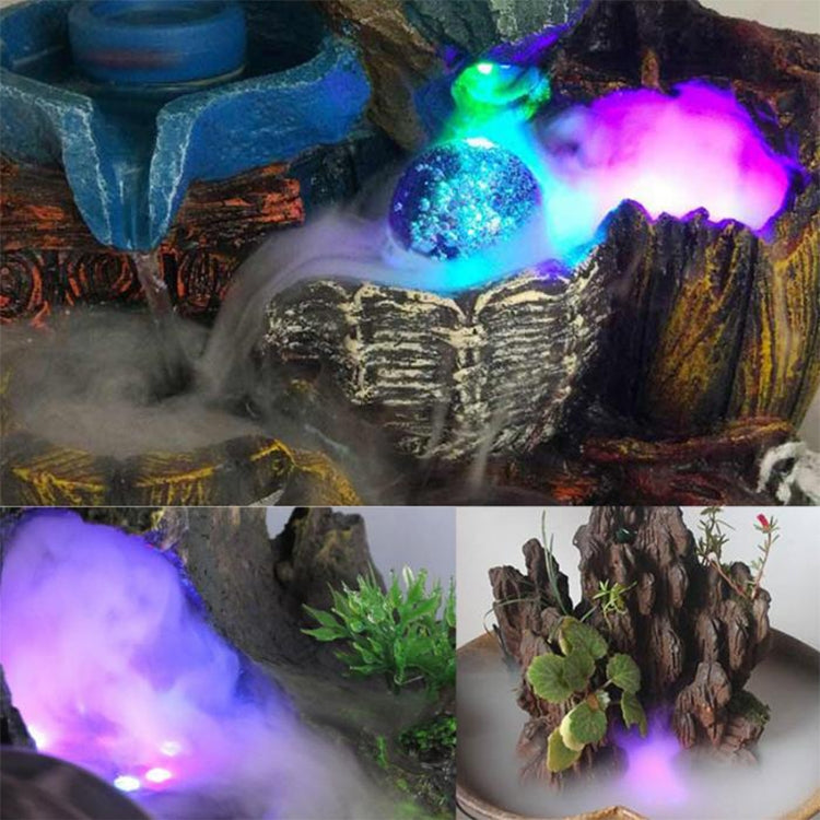 Fountain Fish Tank Ultrasonic Portable Atomizer, US Plug, Type:Electronic 12 Lamp Plastic by buy2fix