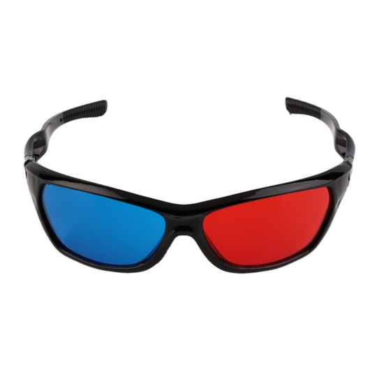 2 PCS Universal 3D Plastic Glasses Black Frame 3D Visoin Glass For Dimensional Anaglyph Movie Game DVD Video by buy2fix