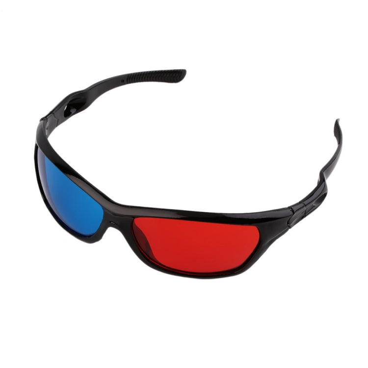 2 PCS Universal 3D Plastic Glasses Black Frame 3D Visoin Glass For Dimensional Anaglyph Movie Game DVD Video by buy2fix