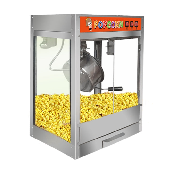 Commercial Hand-cranked Electric Popcorn Machine Popcorn Pot by buy2fix