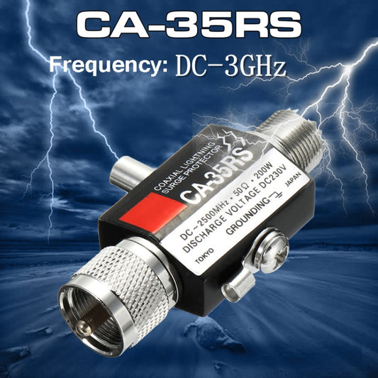 CA-35RS PL259 SO239 Walkie Talkie Radio Repeater Coaxial Lightning Antenna Surge Protector by buy2fix
