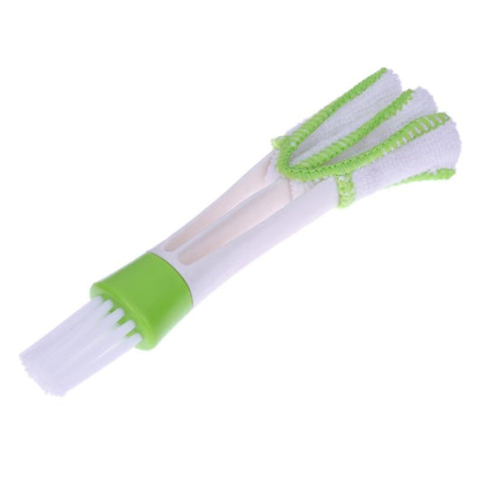 2 PCS Plastic Car Cleaning Brush Double Ended Car Air Vent Slit Cleaner Brush Dusting Blinds Keyboard Cleaning Brushes Cleaner by buy2fix