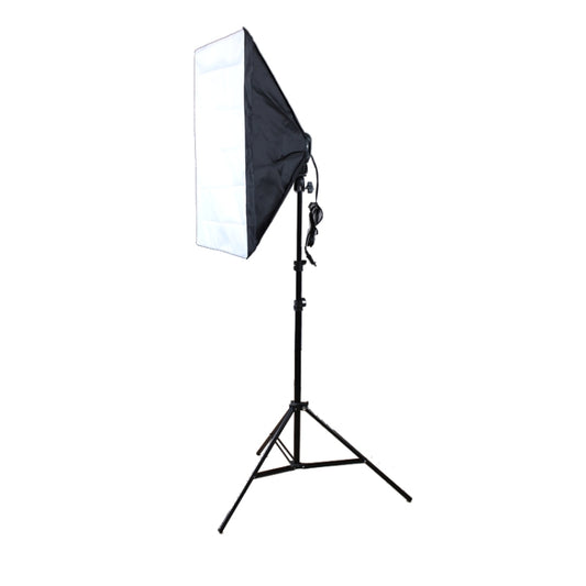 Photo Studio Softbox Kit (Four Socket Lamp Holder + 50 X 70cm Flash Lighting Softbox +2m Light Stand), EU Plug by buy2fix